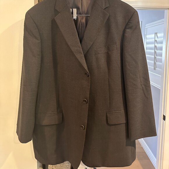 Brooks Brothers Gray 3 Button Suit Jacket 46R - Picture 1 of 3